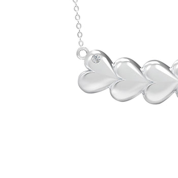 Heart link necklace (WG)