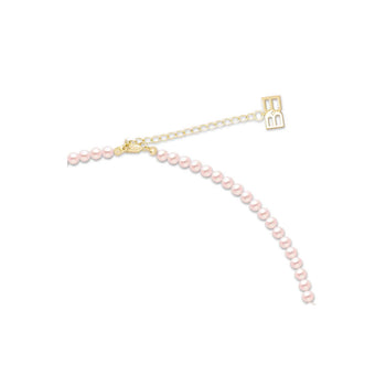 Ice pearl necklace S (Peach)