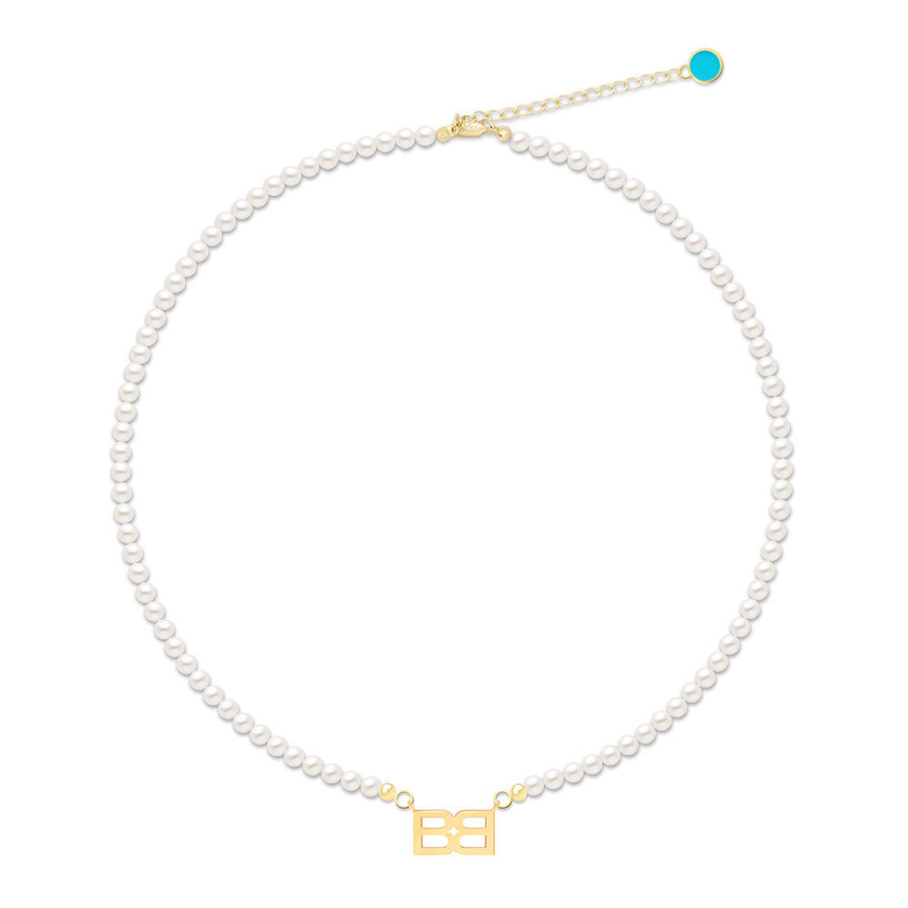 BB pearl necklace (White)