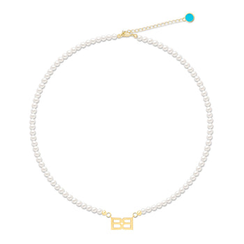 BB pearl necklace (White)
