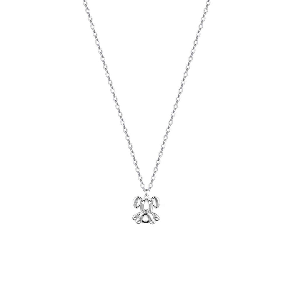 Ice slipped mini bear necklace