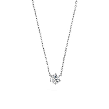 Ice carat 5.5mm necklace (WG)