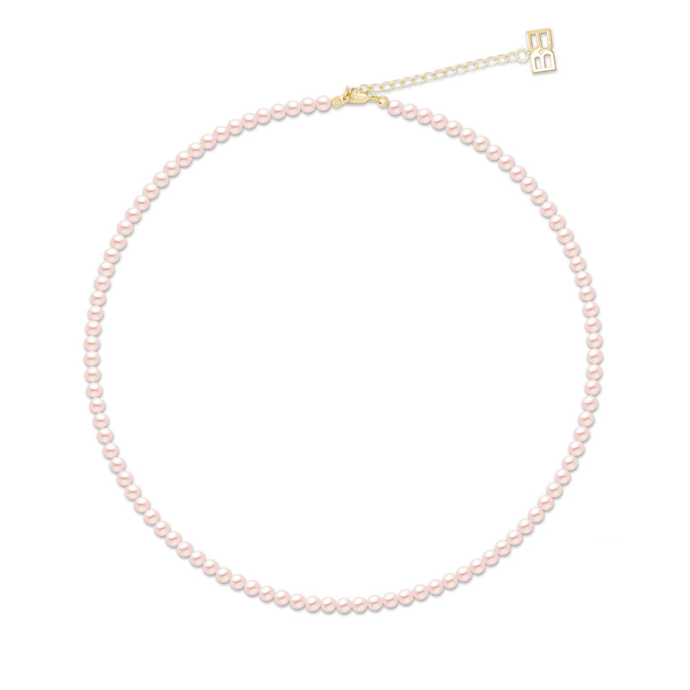 Ice pearl necklace S (Peach)