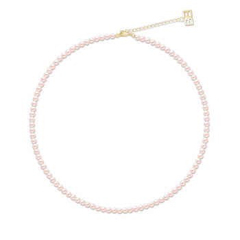 Ice pearl necklace S (Peach)