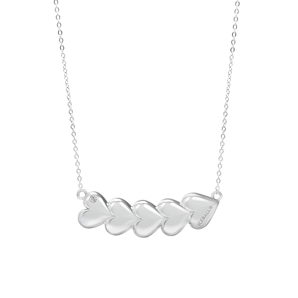 Heart link necklace (WG)