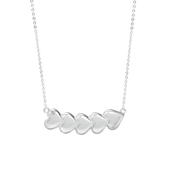 Heart link necklace (WG)