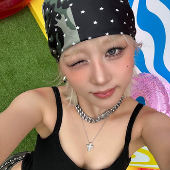 Ice double croce necklace set