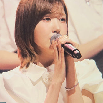 Ice block pink&white heart tennis bracelet (WG)