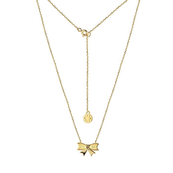 ice chic ribbon necklace (G)