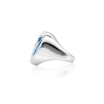 BIG heart ring (Blue)
