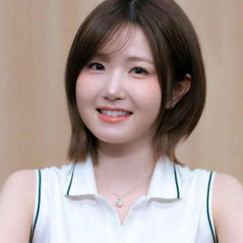 Ice block heart necklace (WG)