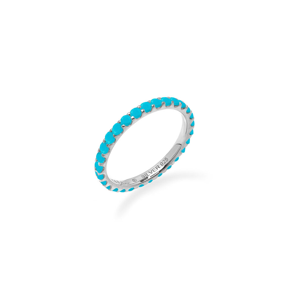 Turquoise 2mm guard ring