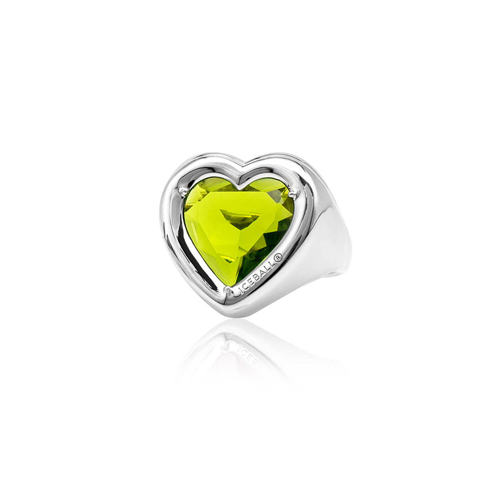 BIG heart ring (Green)