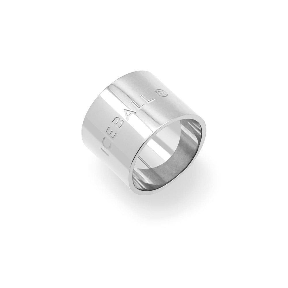ICEBALL logo ring 17mm (WG)