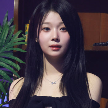 Ribbon heart necklace (WG)